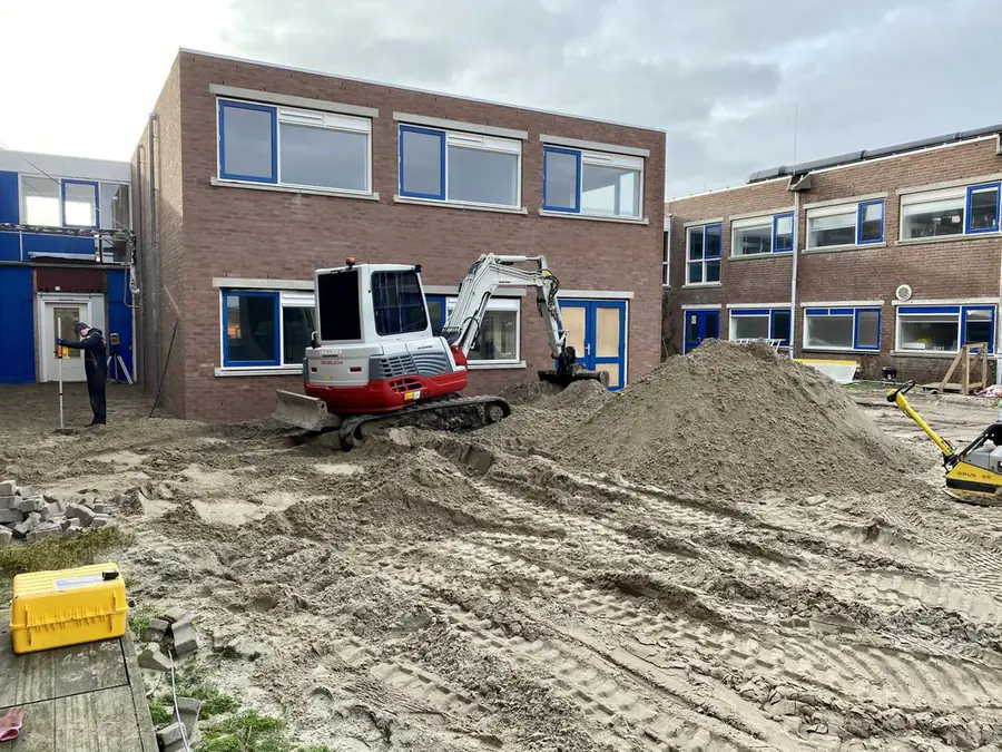 Voorbereiding straatwerk door Van Liere Grondwerk